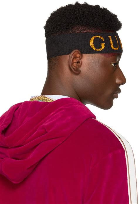 mens black gucci headband|gucci headband for sale.